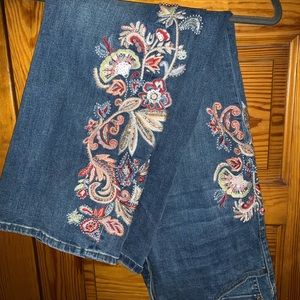Embroidered jeans